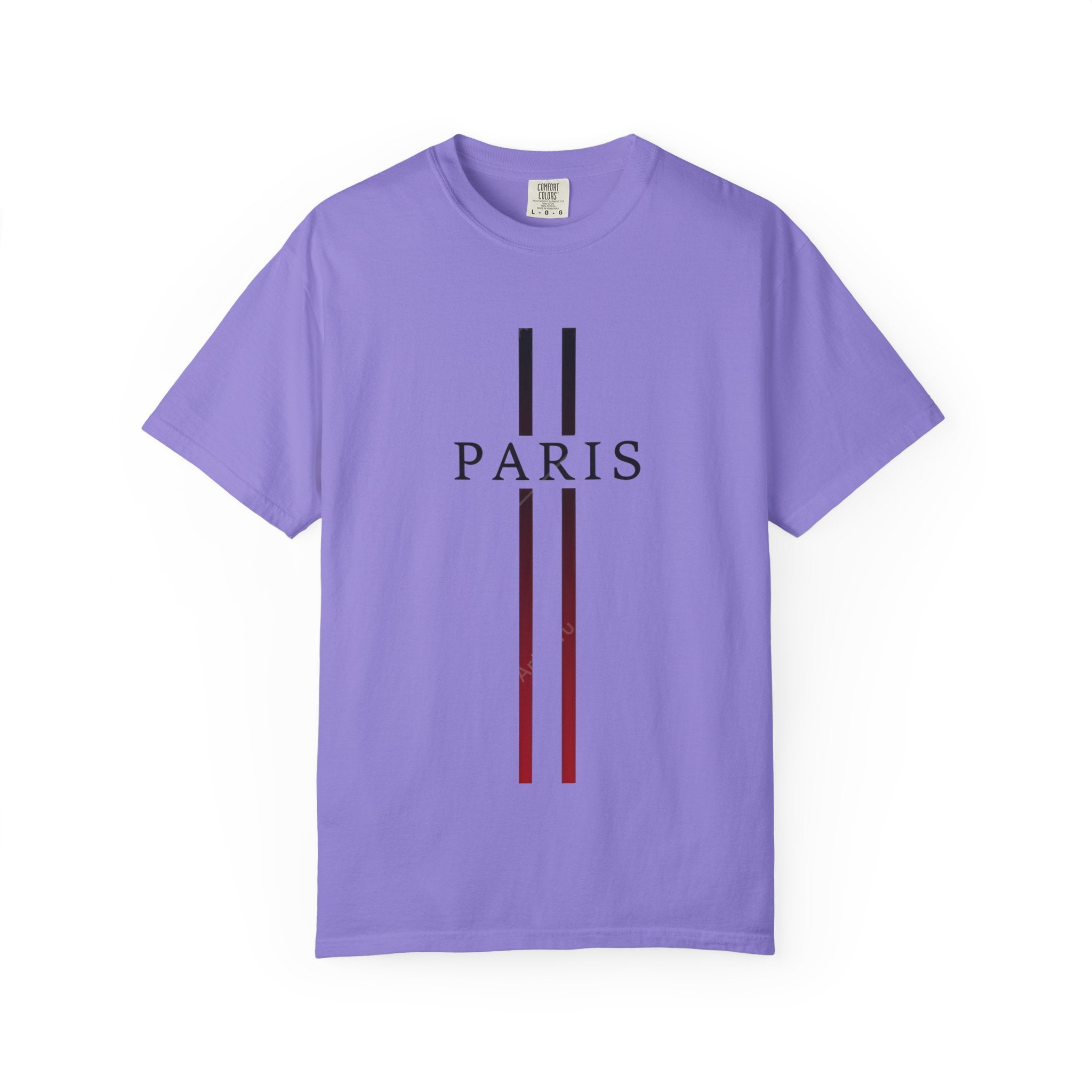 Paris Stripe T-Shirt — Minimalist French City Graphic Tee