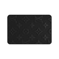 Black Luxe Pattern Desk Mat — Elegant Monogram Texture Mouse Pad
