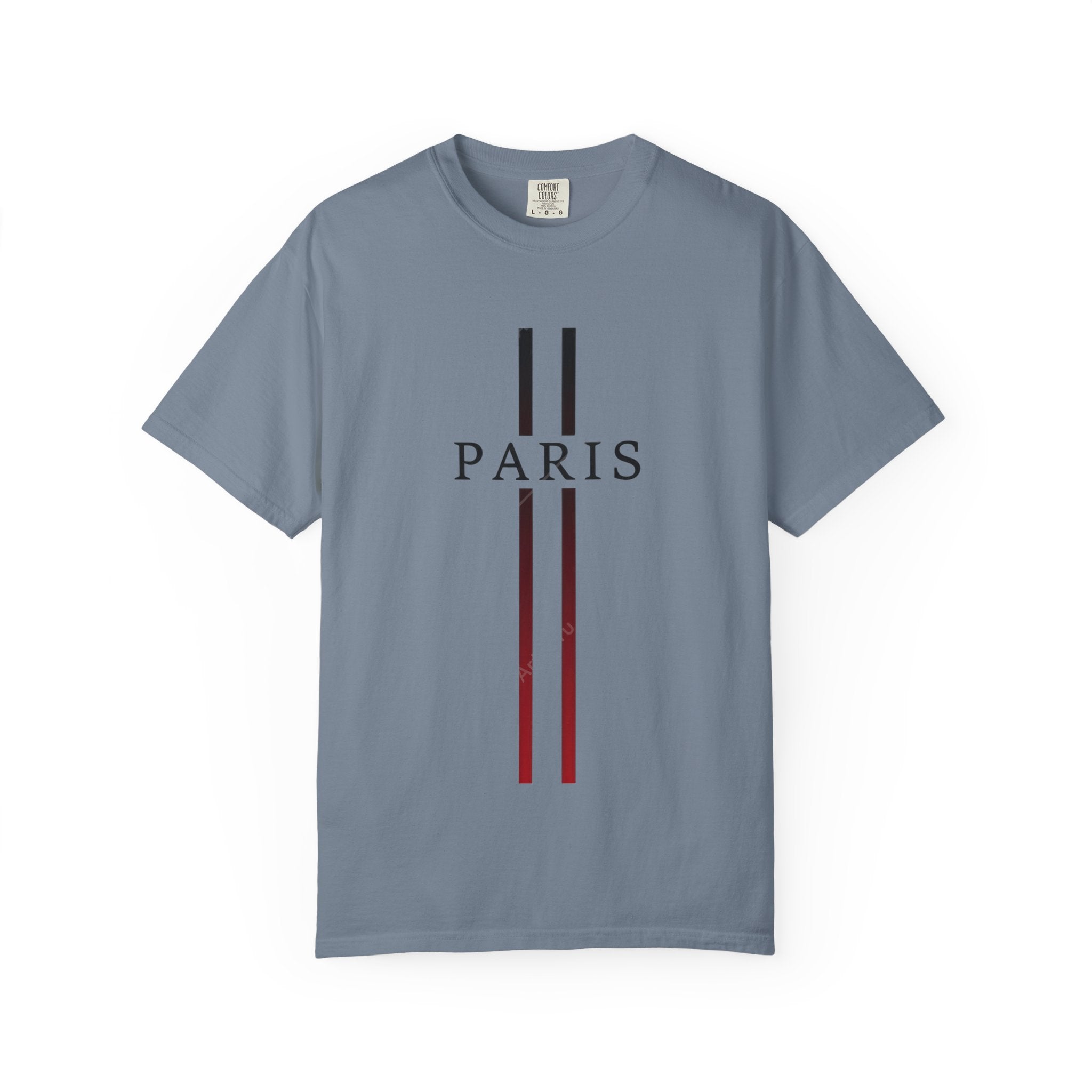 Paris Stripe T-Shirt — Minimalist French City Graphic Tee