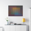Abstract Gradient Squares Matte Canvas Print — Modern Geometric Wall Art