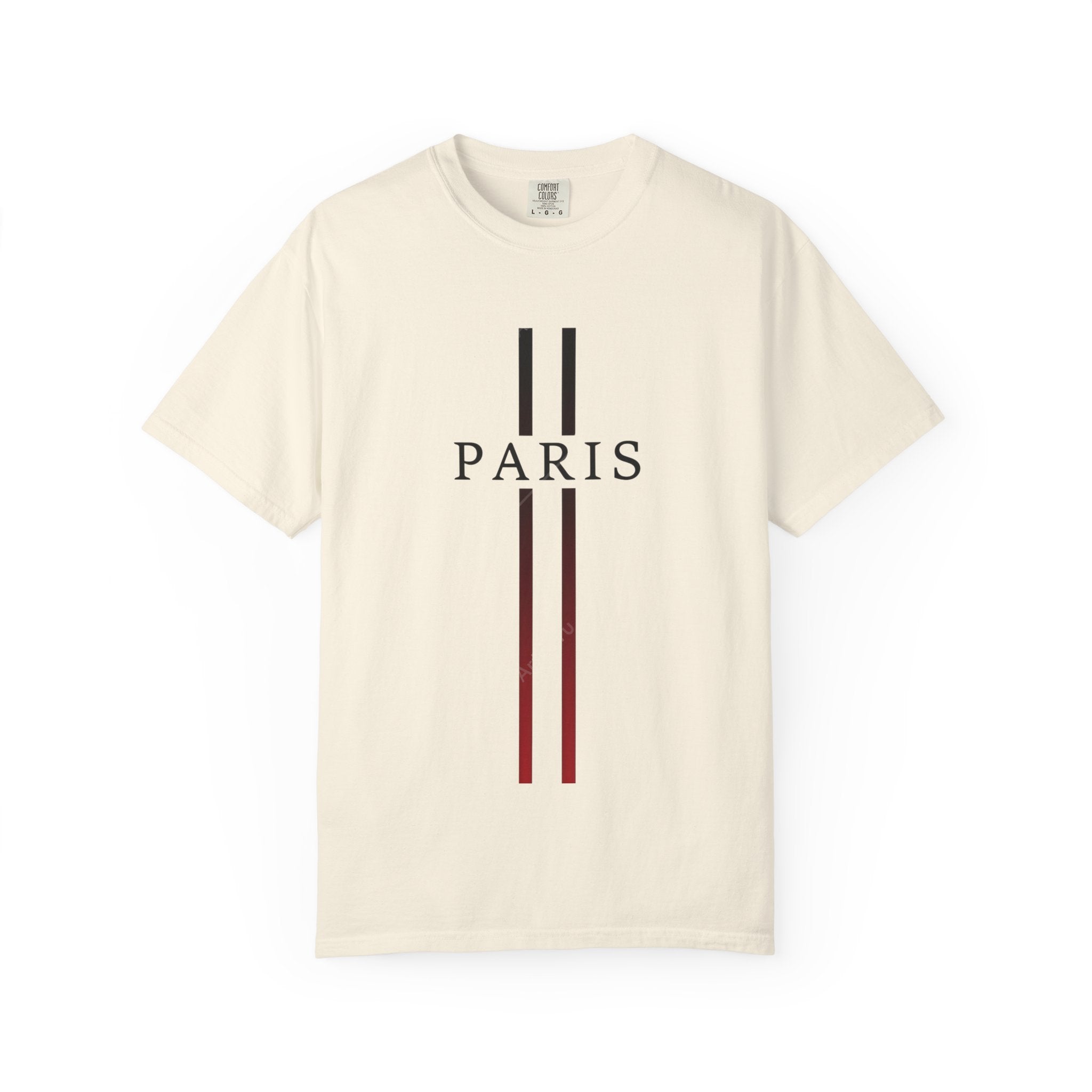 Paris Stripe T-Shirt — Minimalist French City Graphic Tee
