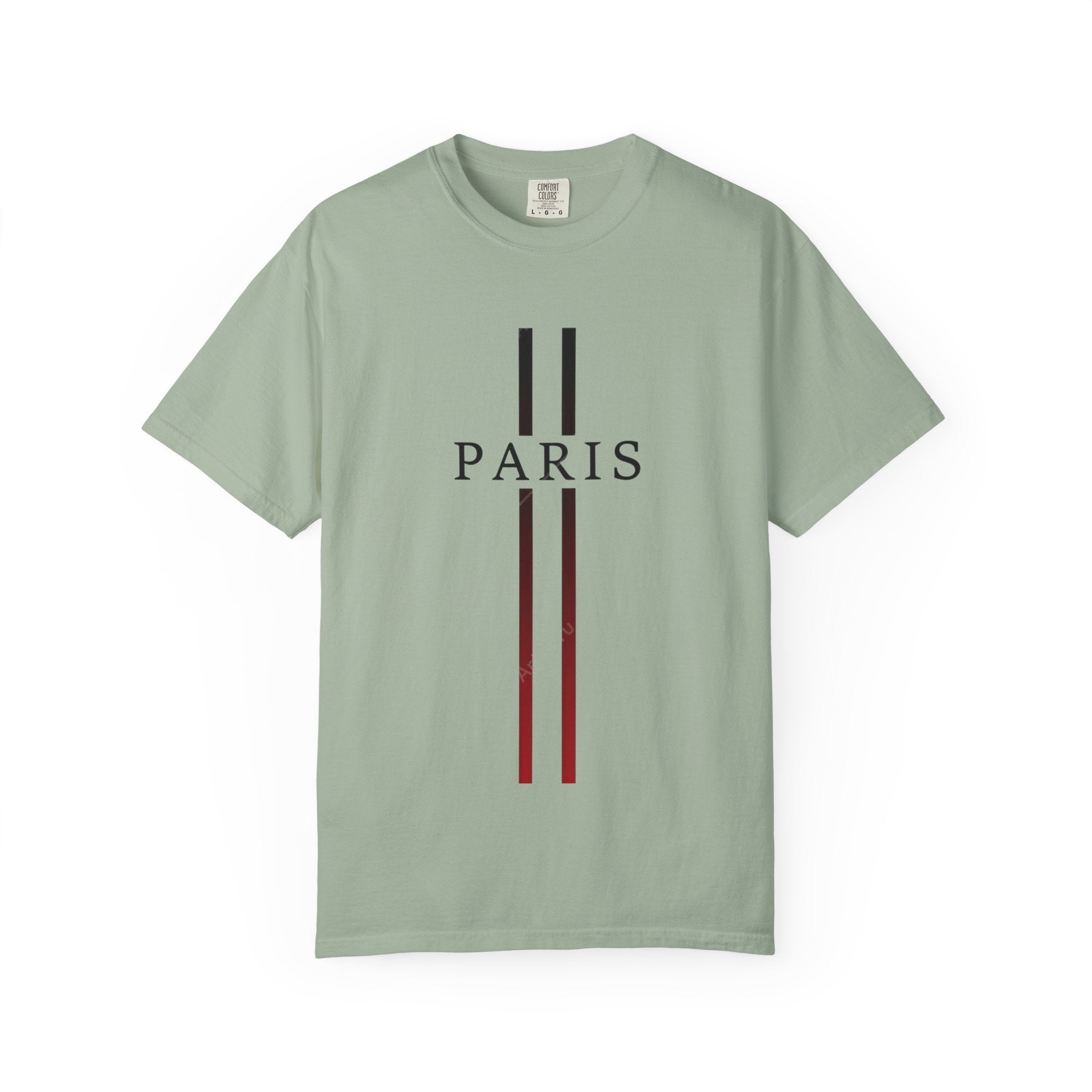 Paris Stripe T-Shirt — Minimalist French City Graphic Tee