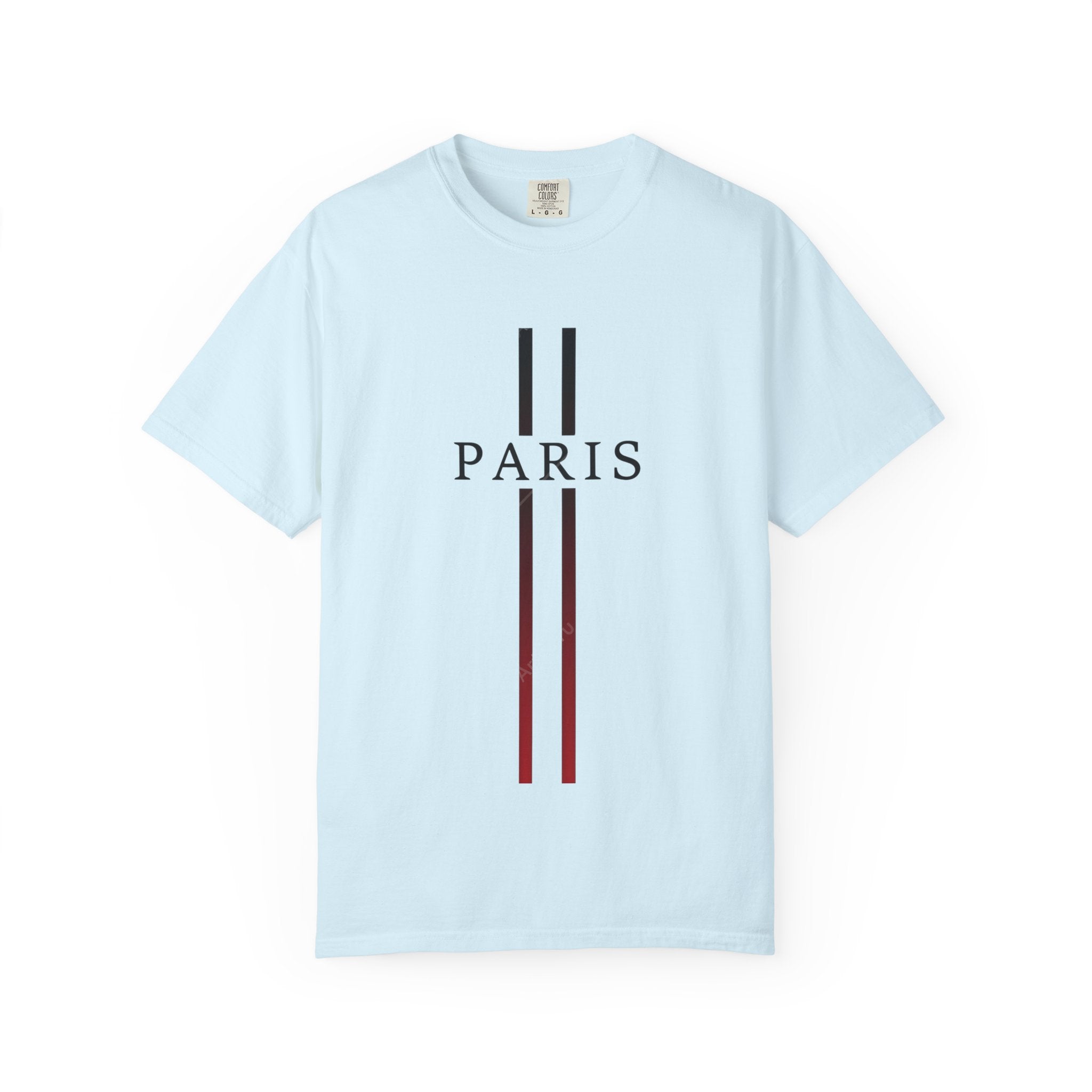 Paris Stripe T-Shirt — Minimalist French City Graphic Tee