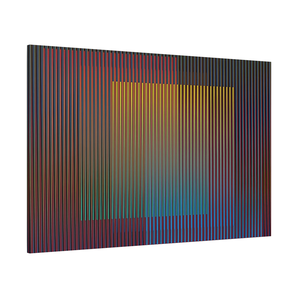 Abstract Gradient Squares Matte Canvas Print — Modern Geometric Wall Art