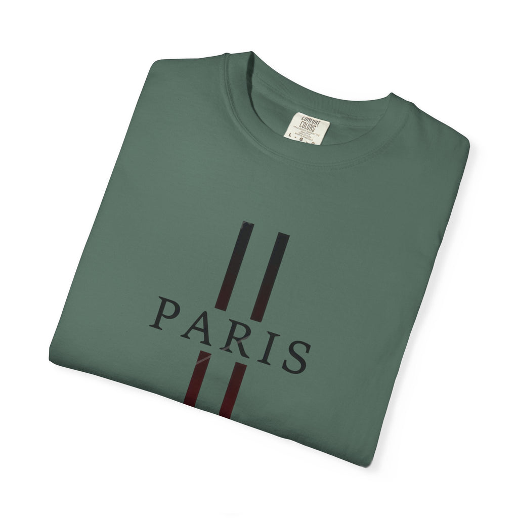Paris Stripe T-Shirt — Minimalist French City Graphic Tee