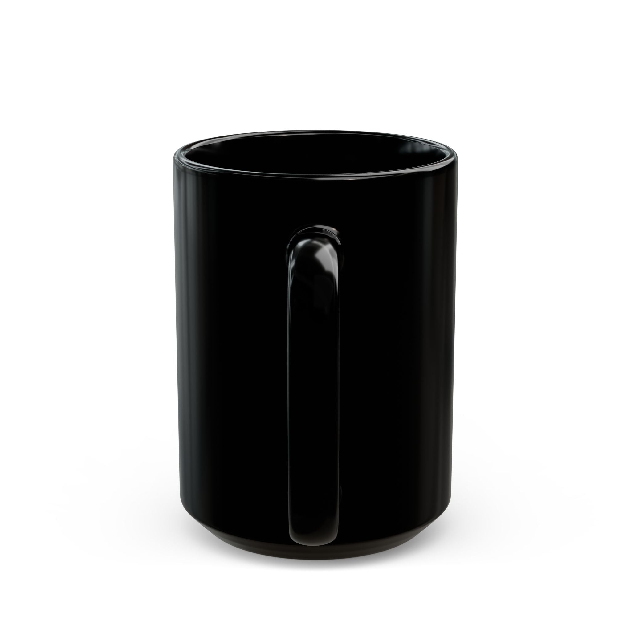 Black Ceramic Mug — Vintage Crime Collage "Plata o Plomo" Design (11oz/15oz)