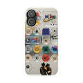 Slim Phone Case — Playful App Button Collage with 'Just Do It' Nike Accent