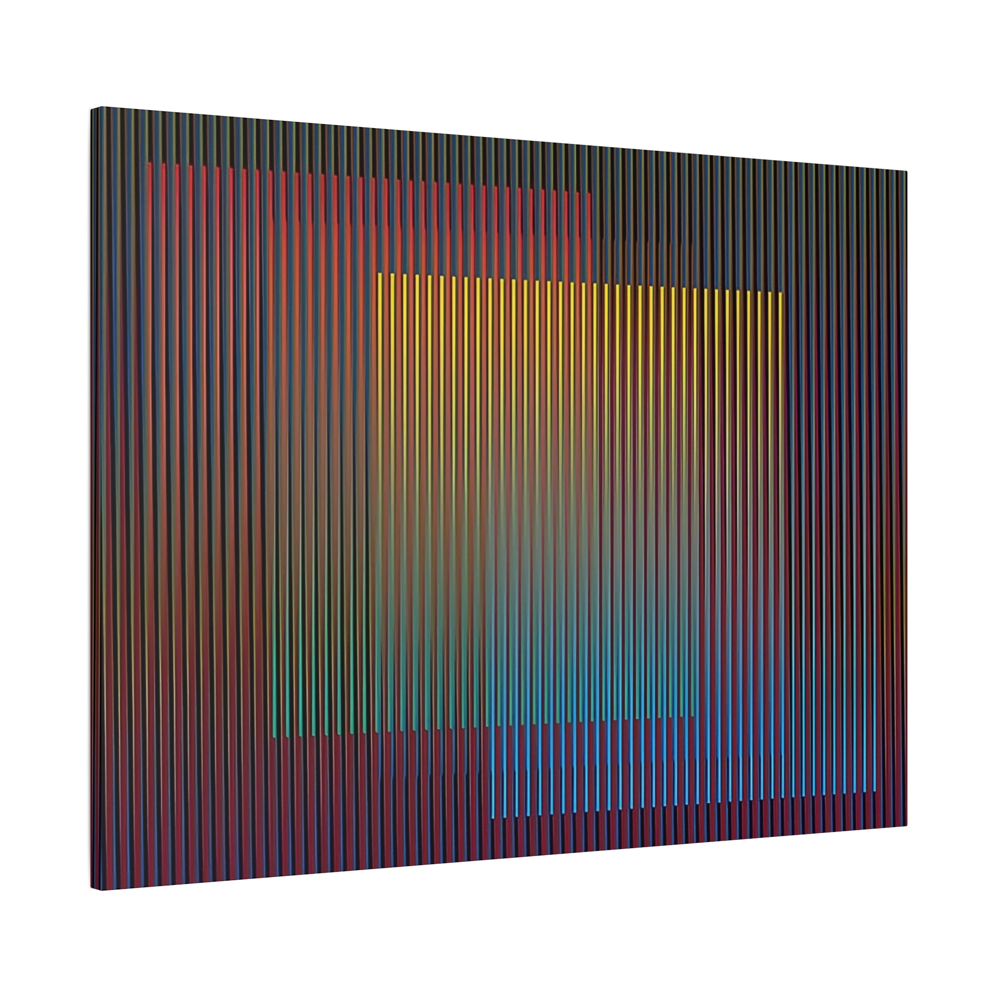 Abstract Gradient Squares Matte Canvas Print — Modern Geometric Wall Art