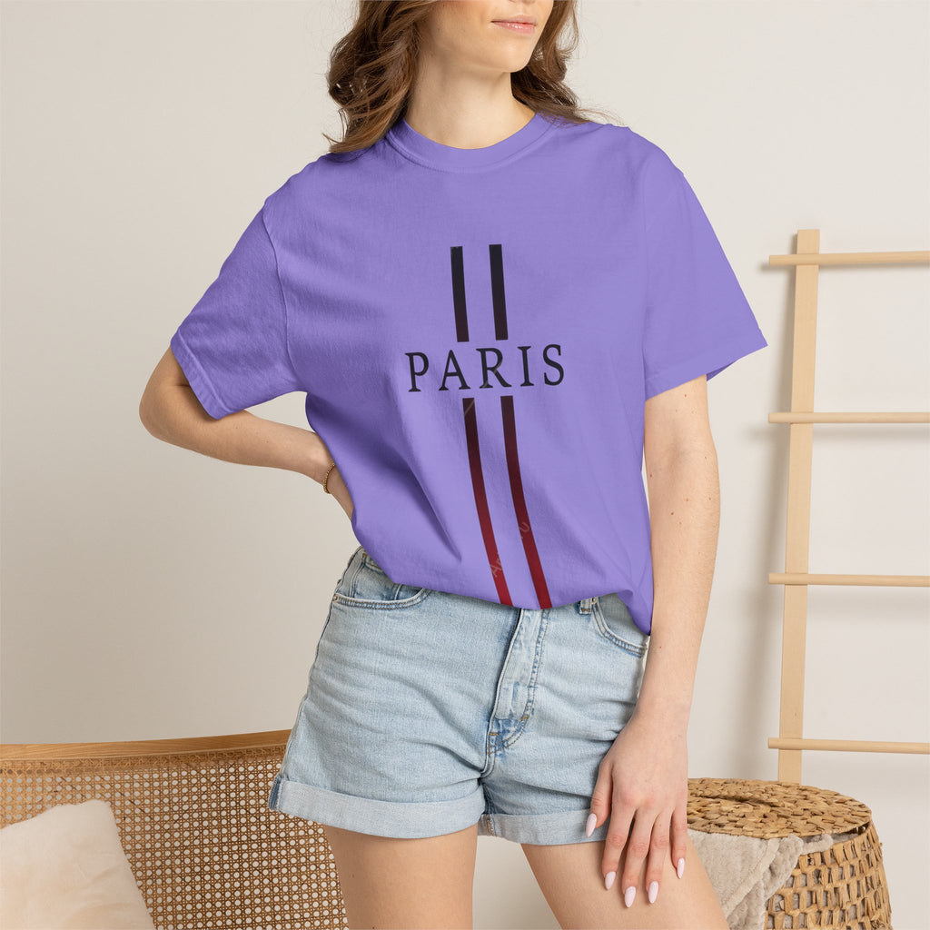 Paris Stripe T-Shirt — Minimalist French City Graphic Tee
