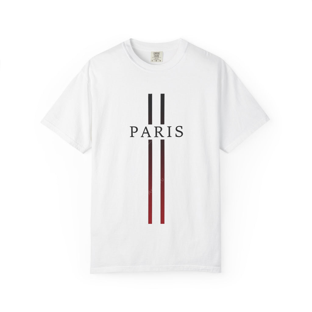 Paris Stripe T-Shirt — Minimalist French City Graphic Tee