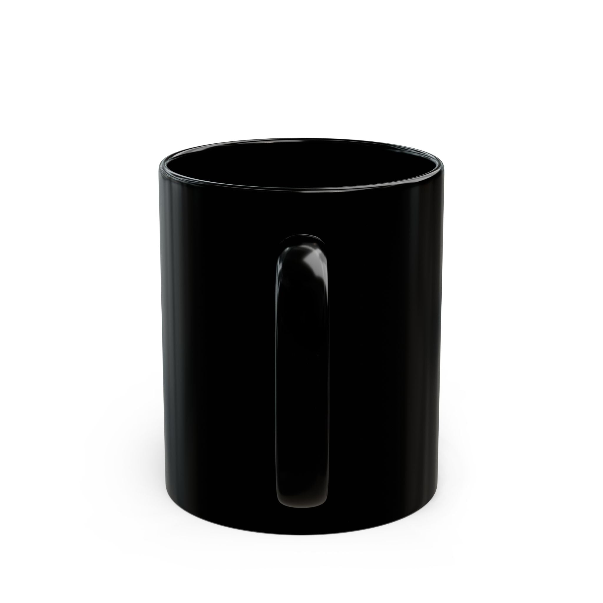 Black Ceramic Mug — Vintage Crime Collage "Plata o Plomo" Design (11oz/15oz)