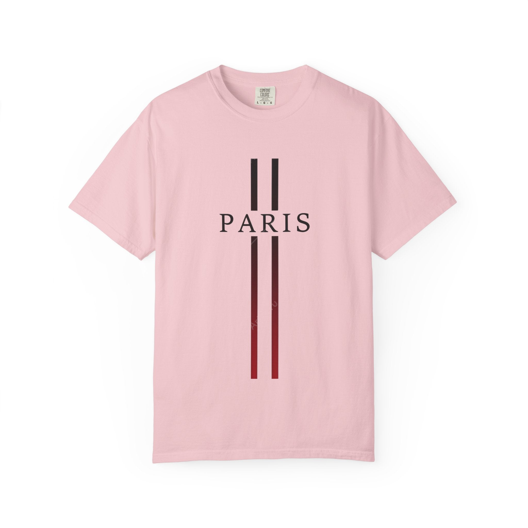 Paris Stripe T-Shirt — Minimalist French City Graphic Tee