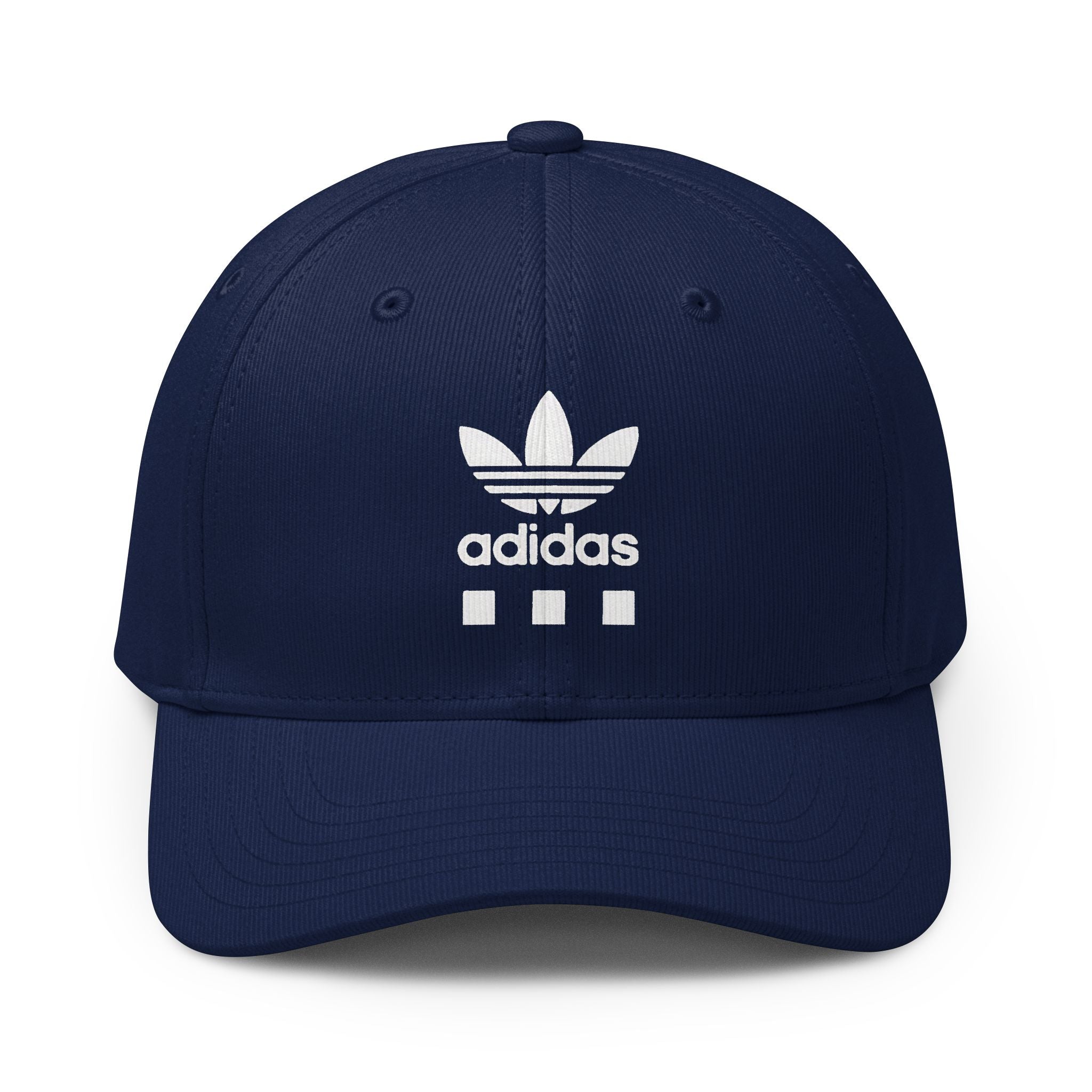 Adidas Trefoil Embroidered Cap — Classic Black Adjustable Hat