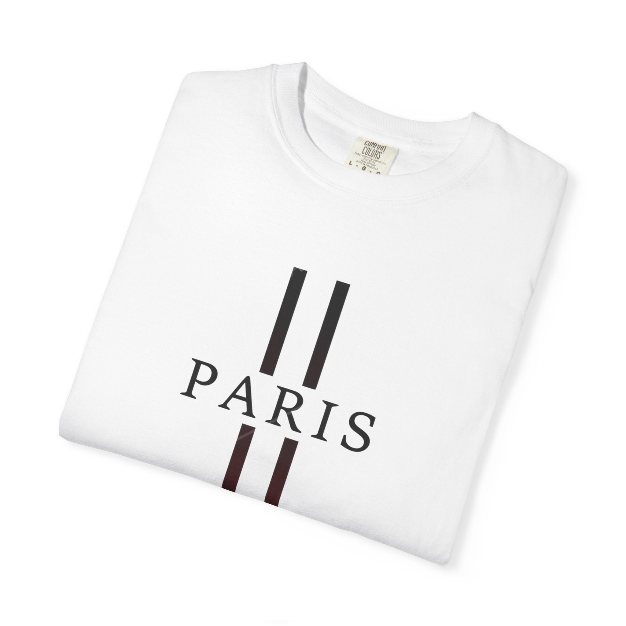 Paris Stripe T-Shirt — Minimalist French City Graphic Tee