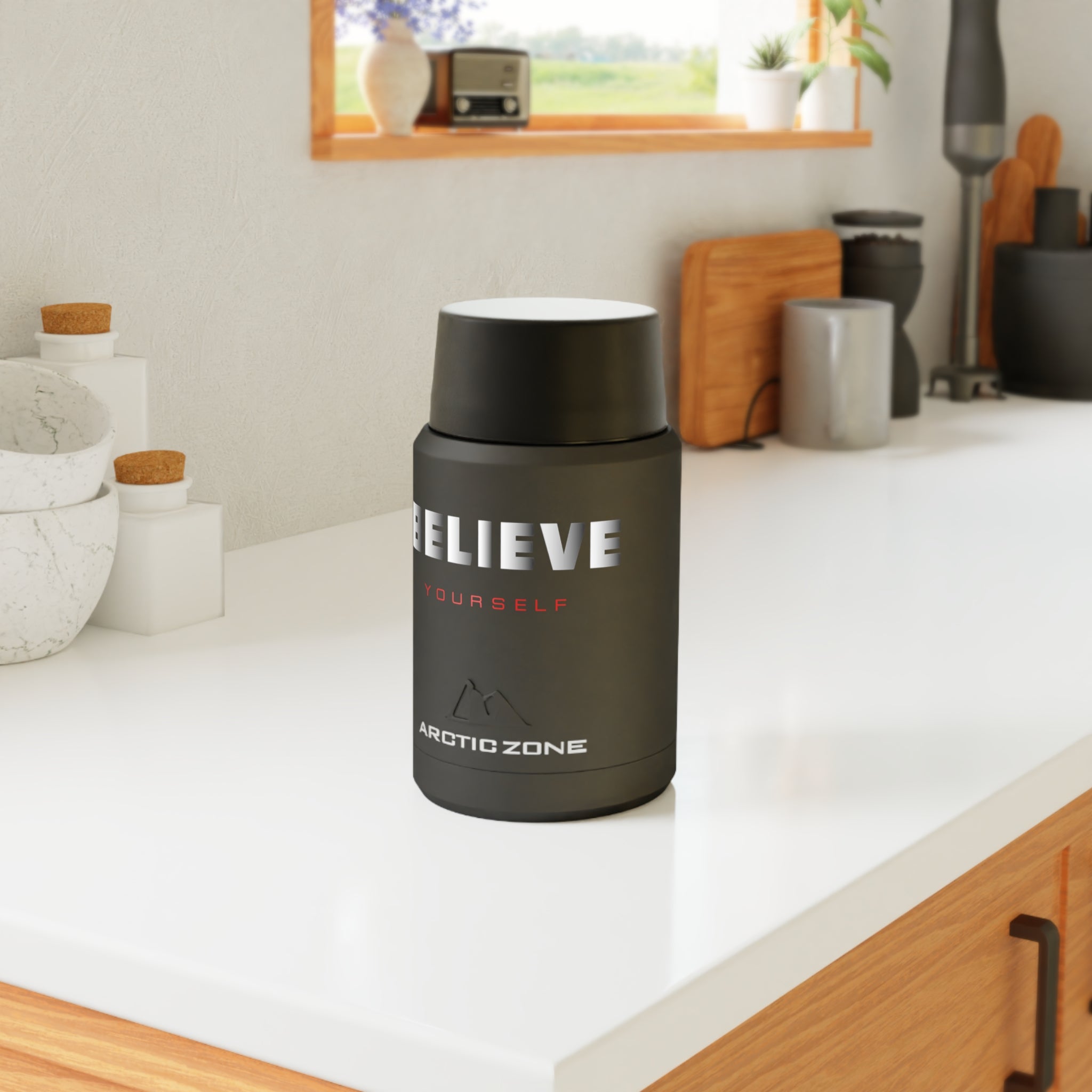 Insulated Food Jar — "Believe Yourself" Titan Copper Thermos (Arctic Zone)