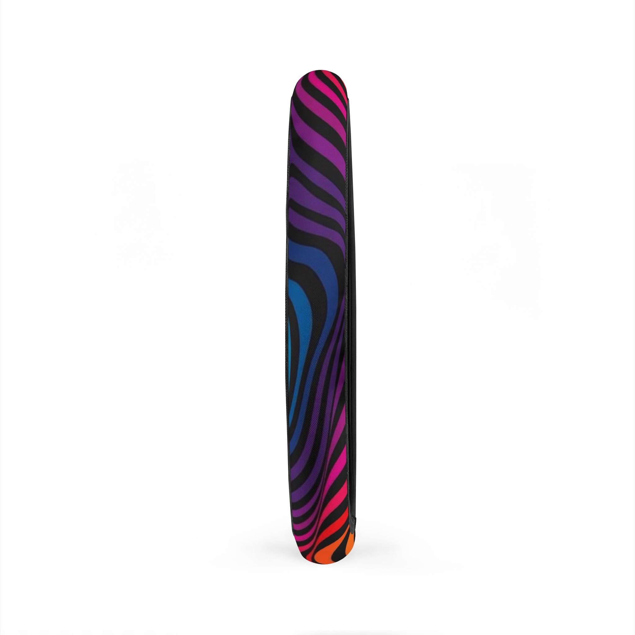 Colorful Zebra Stripe Steering Wheel Cover — Neon Rainbow Car Accessory