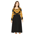 Copy of Sunflower Ballet Dress — Long Sleeve Floral Swing luxury Dress