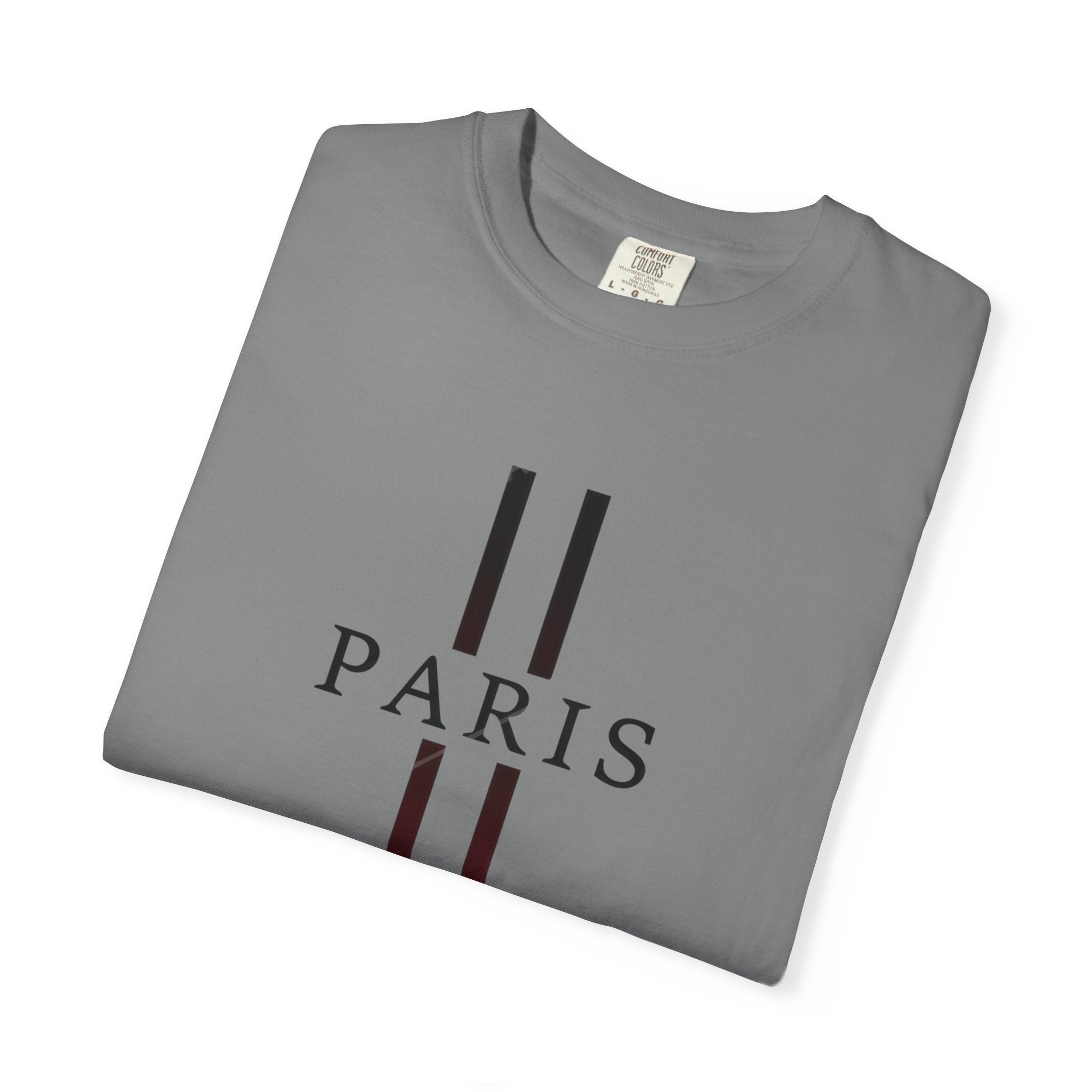 Paris Stripe T-Shirt — Minimalist French City Graphic Tee