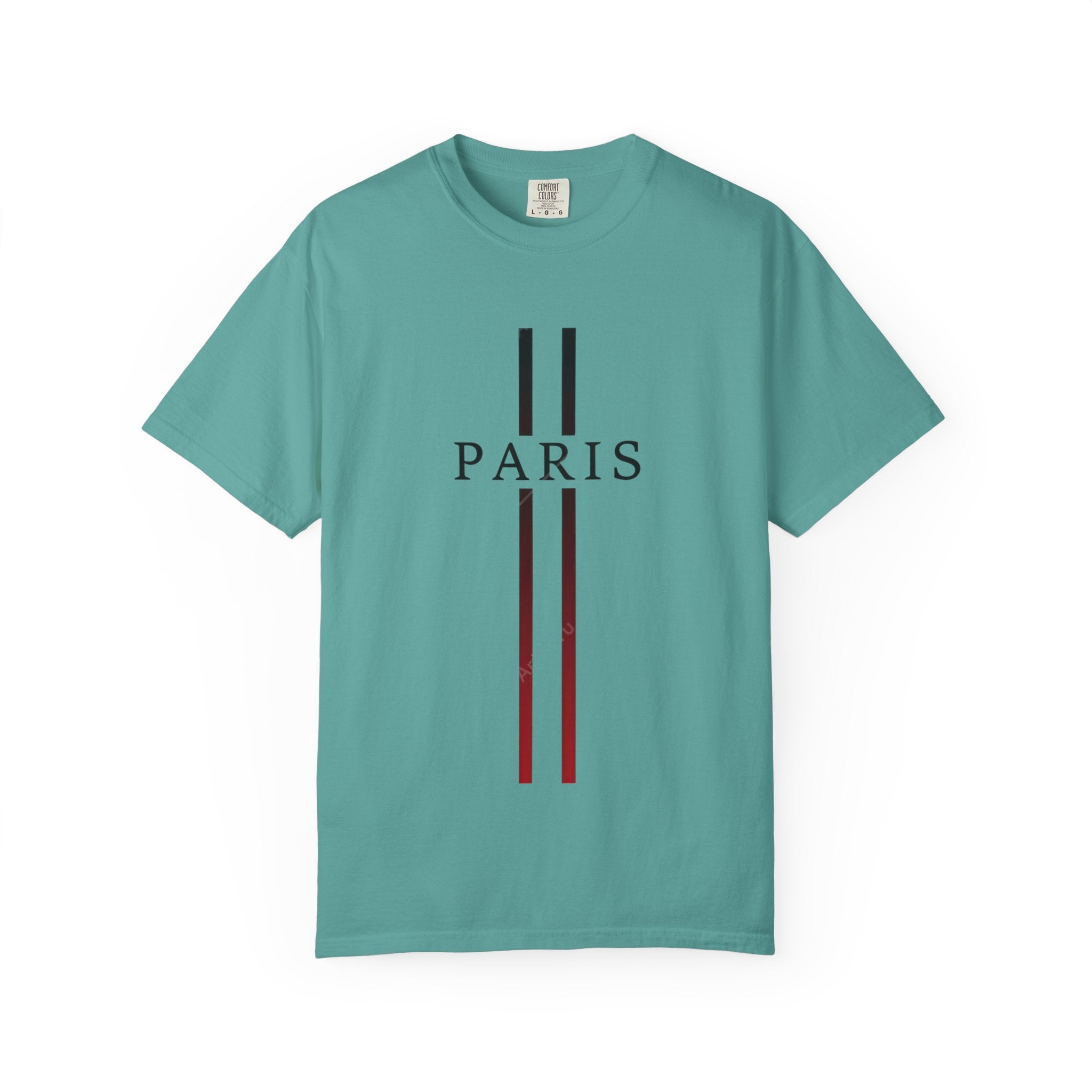 Paris Stripe T-Shirt — Minimalist French City Graphic Tee