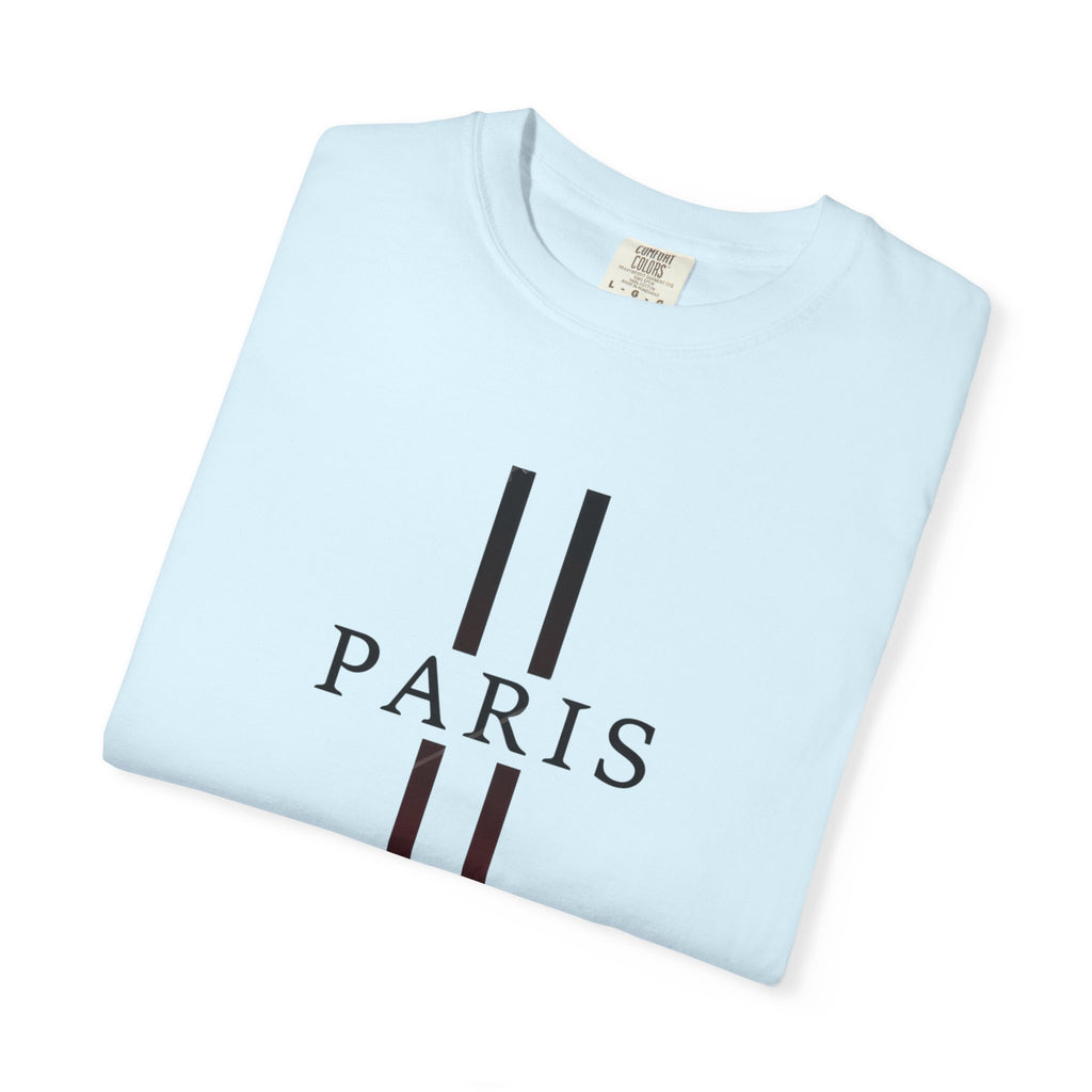 Paris Stripe T-Shirt — Minimalist French City Graphic Tee