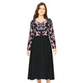 Copy of Copy of Copy of Copy of Floral Pink Kaleidoscope Long Sleeve luxury Dress