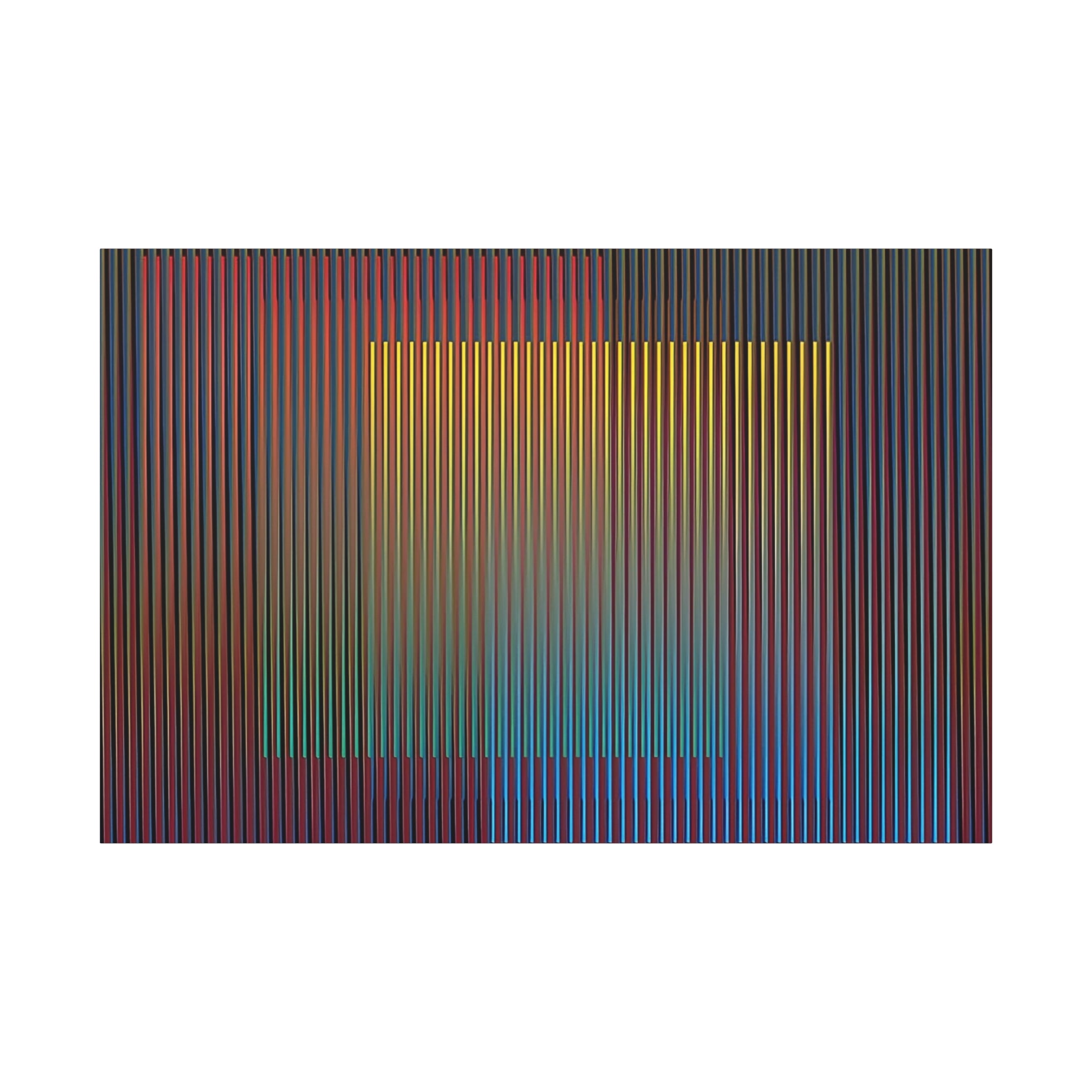 Abstract Gradient Squares Matte Canvas Print — Modern Geometric Wall Art