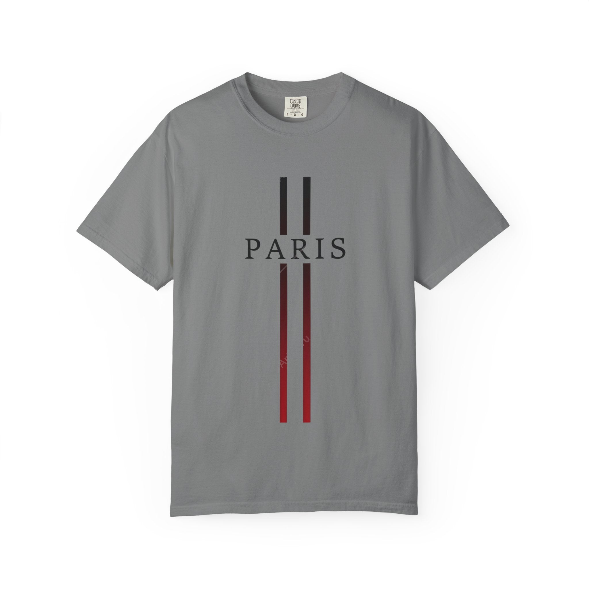 Paris Stripe T-Shirt — Minimalist French City Graphic Tee