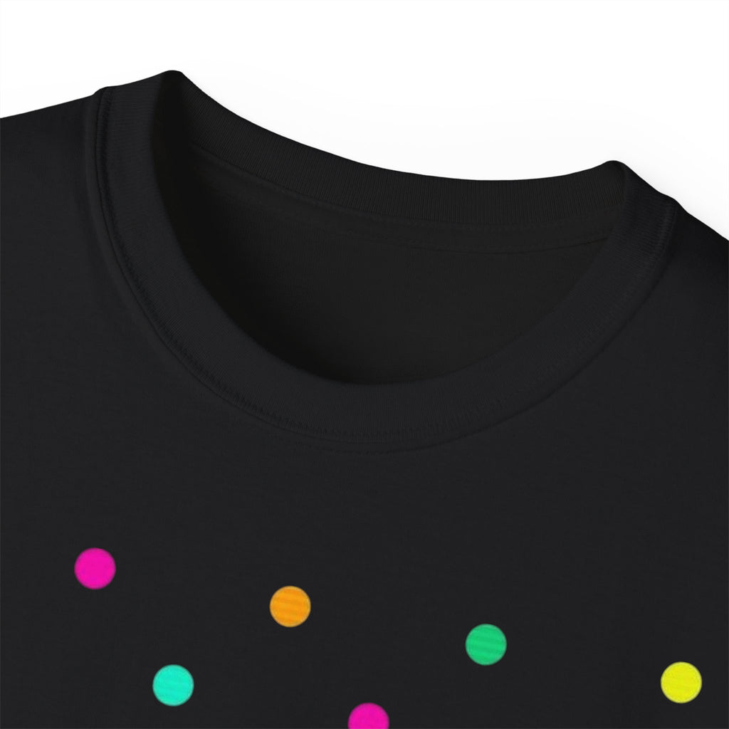 LOVE Polka Dot Tee — Colorful Retro Love Graphic T-Shirt