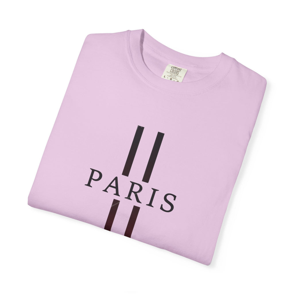 Paris Stripe T-Shirt — Minimalist French City Graphic Tee