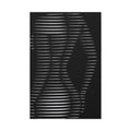 Abstract Light Lines Canvas Wall Art — Monochrome Silhouette