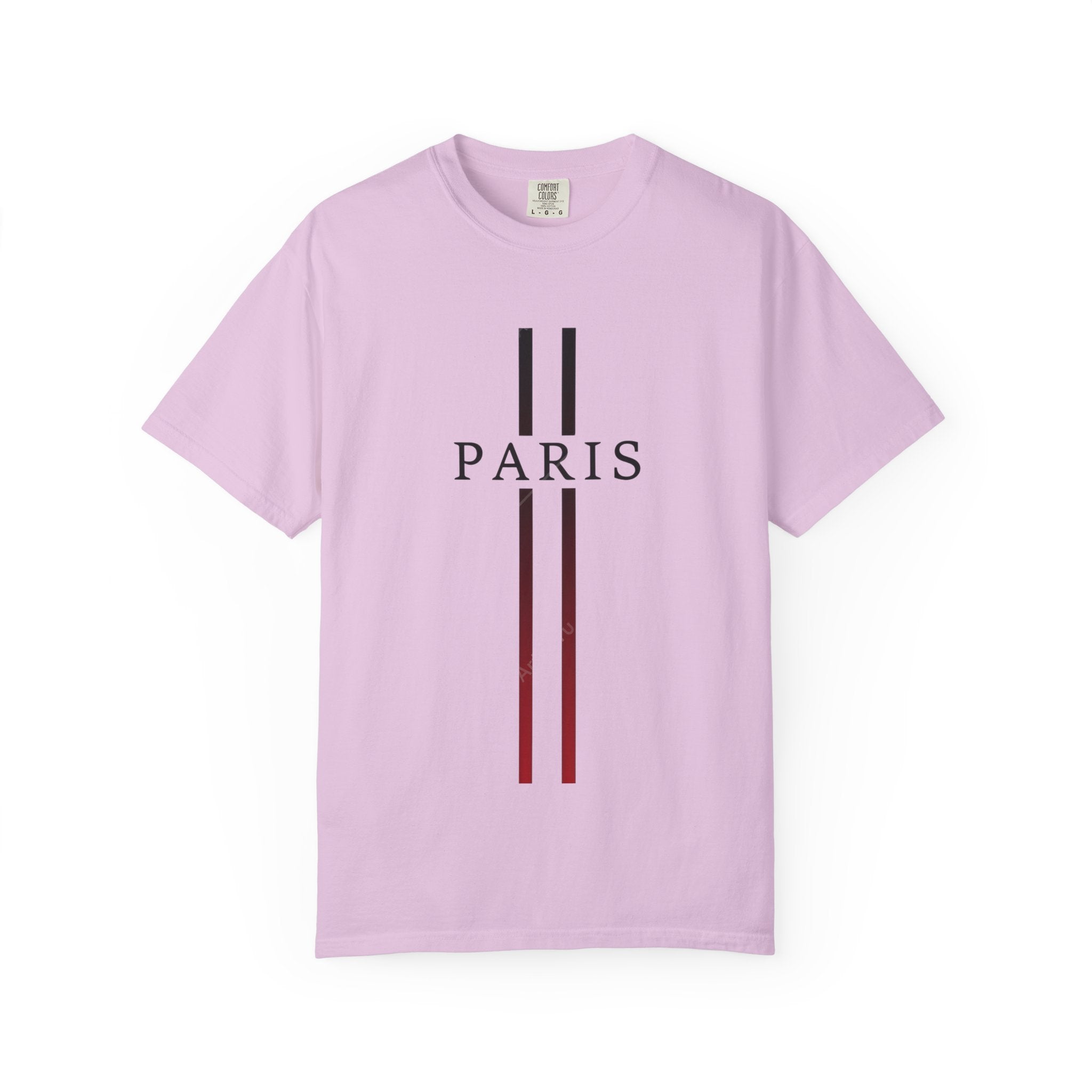 Paris Stripe T-Shirt — Minimalist French City Graphic Tee