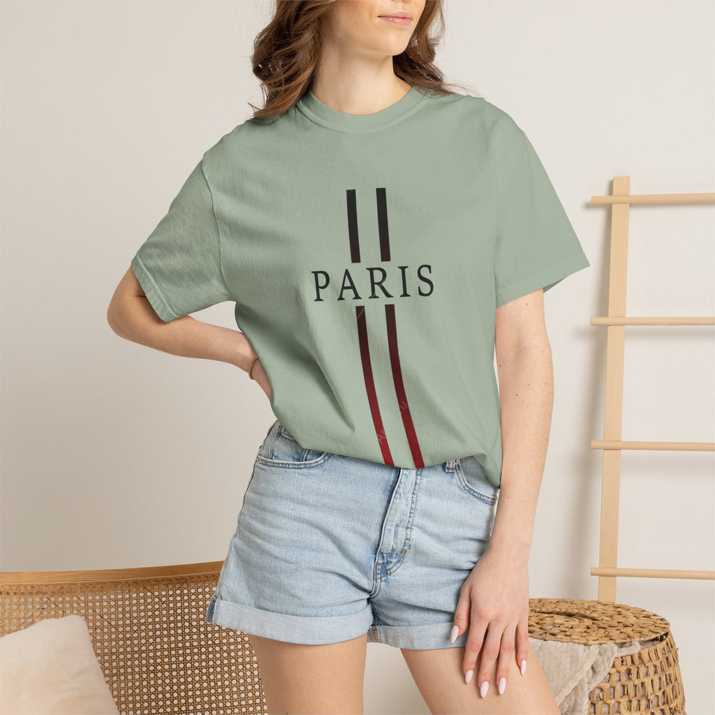 Paris Stripe T-Shirt — Minimalist French City Graphic Tee