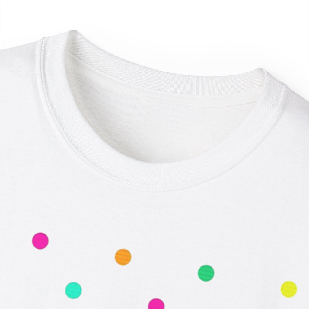 LOVE Polka Dot Tee — Colorful Retro Love Graphic T-Shirt