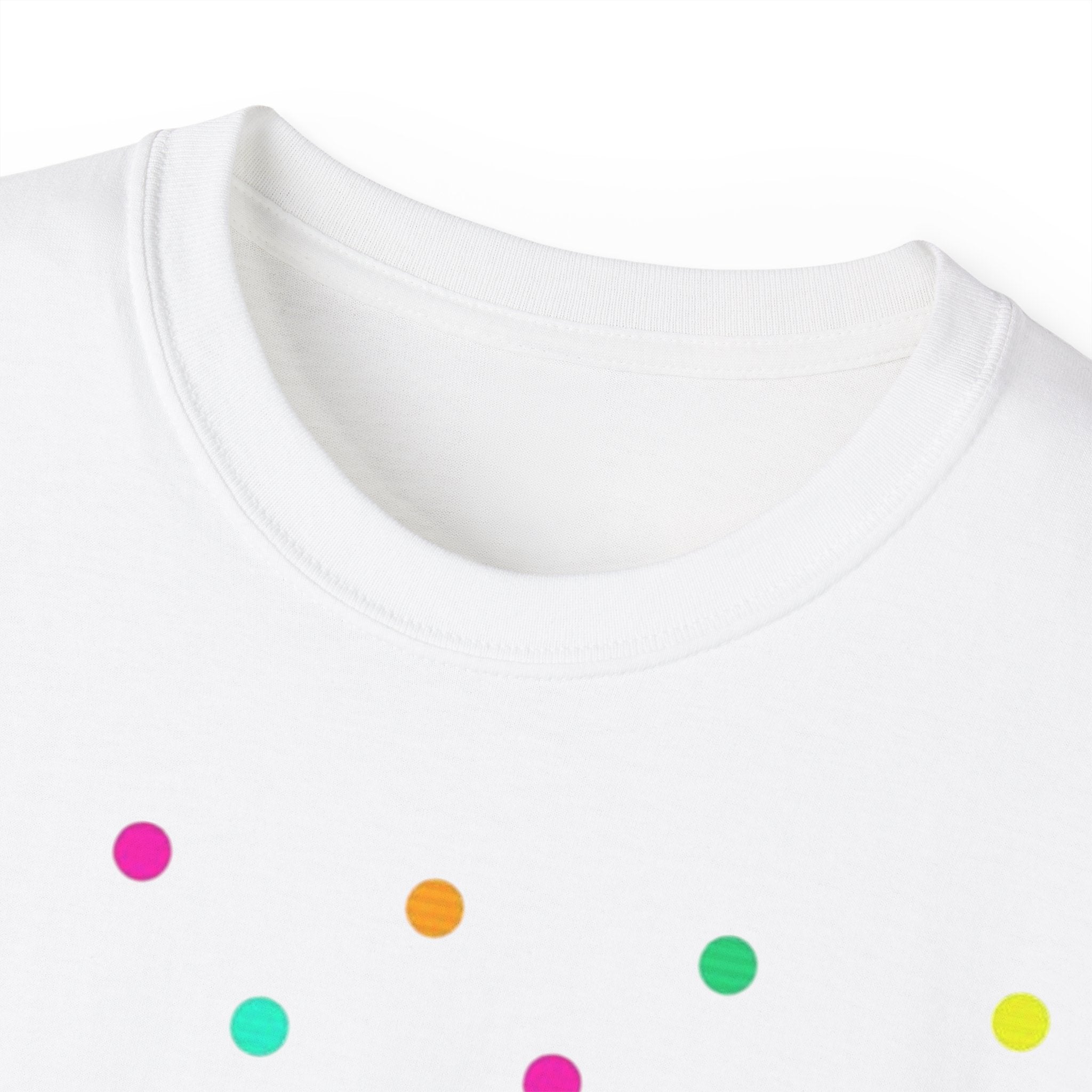 LOVE Polka Dot Tee — Colorful Retro Love Graphic T-Shirt