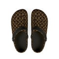 Designer-Inspired Brown Monogram EVA Foam Clogs