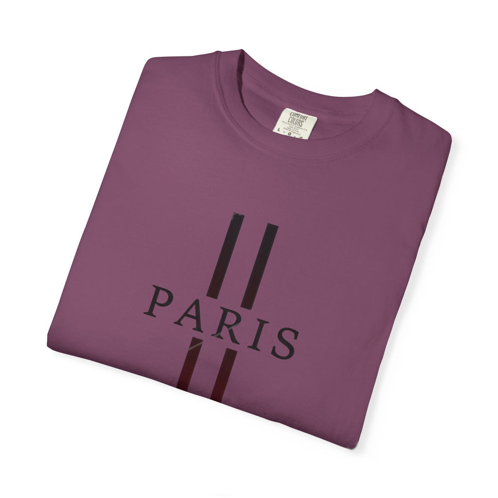 Paris Stripe T-Shirt — Minimalist French City Graphic Tee
