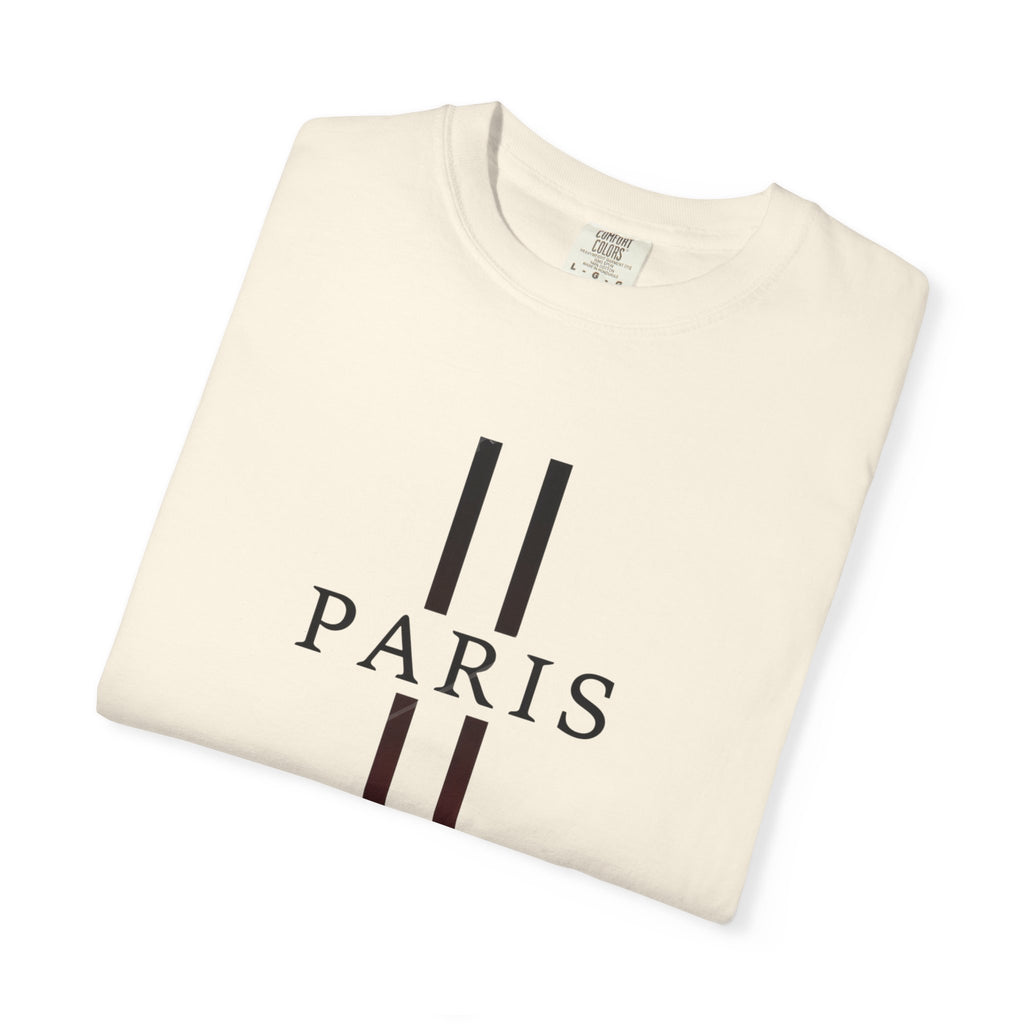 Paris Stripe T-Shirt — Minimalist French City Graphic Tee