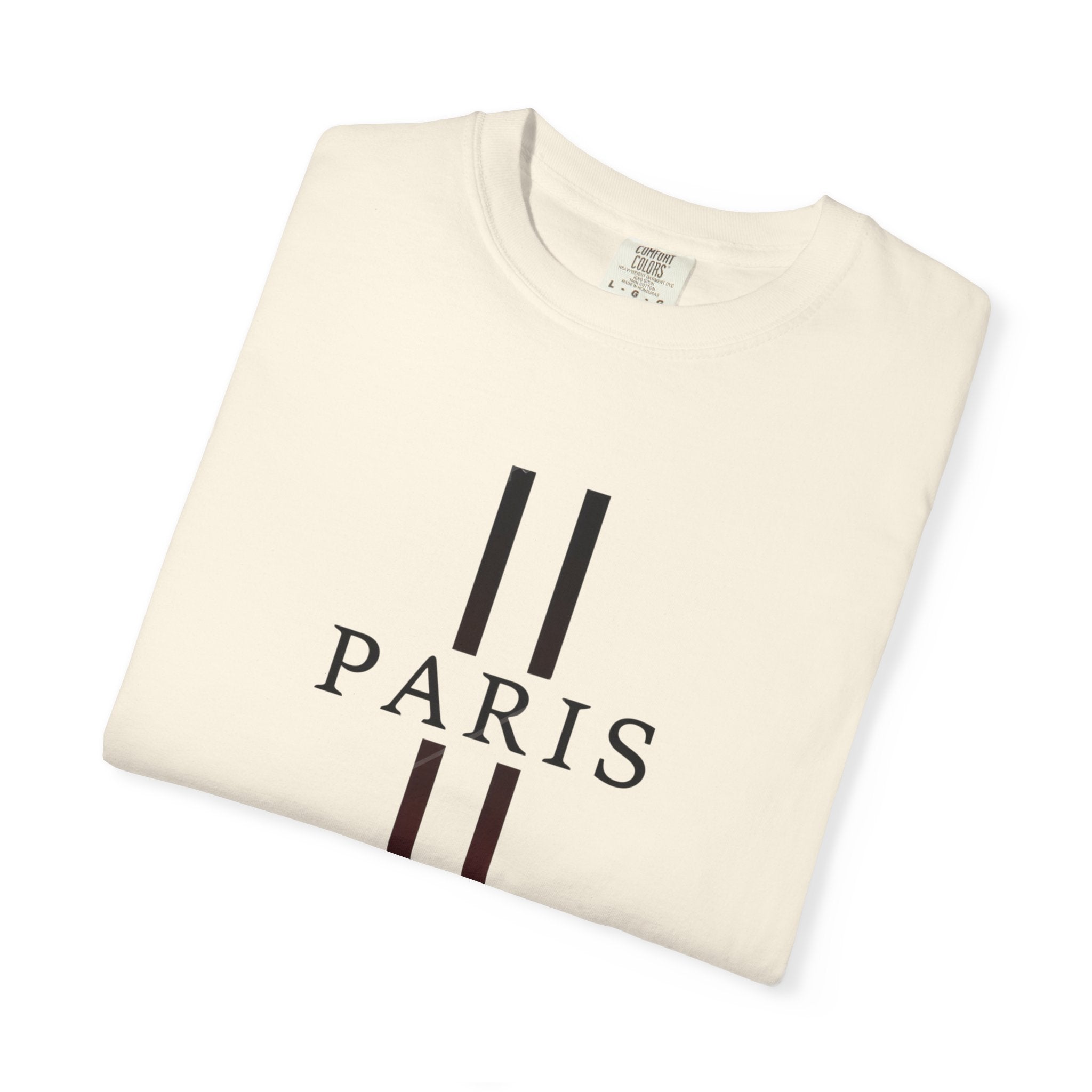 Paris Stripe T-Shirt — Minimalist French City Graphic Tee