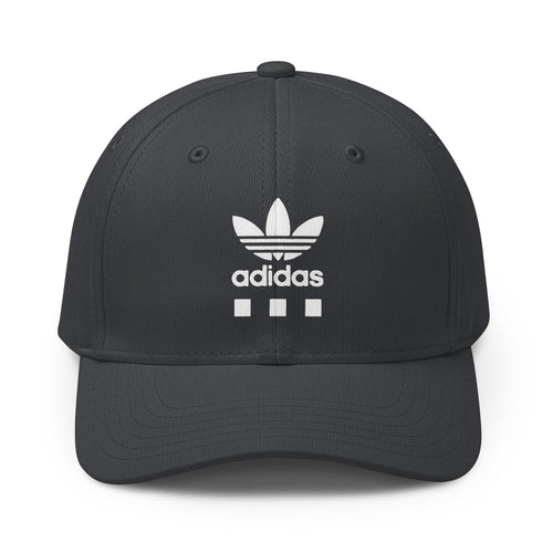 Adidas Trefoil Embroidered Cap — Classic Black Adjustable Hat