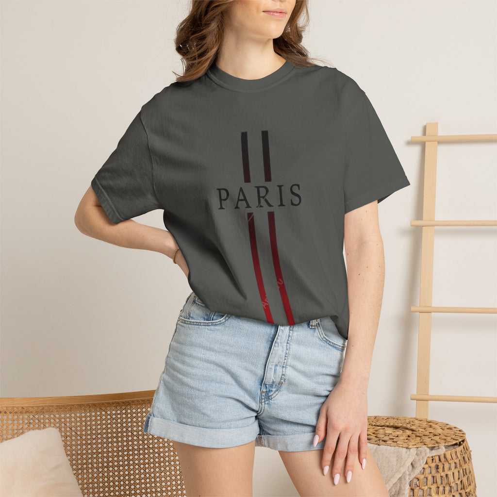 Paris Stripe T-Shirt — Minimalist French City Graphic Tee