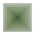 Green Gradient Geometric Canvas Print — Stretched Satin Wall Art